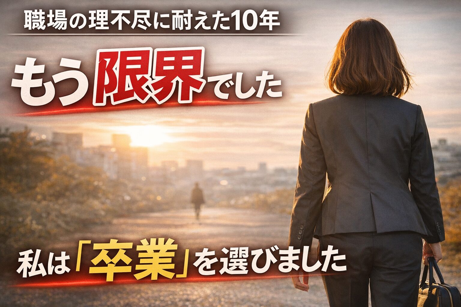 理不尽に耐えた10年もう限界でした。結果私は「卒業」を選びました。